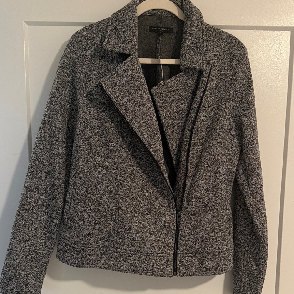 Banana Republic Heather Gray Pea Coat